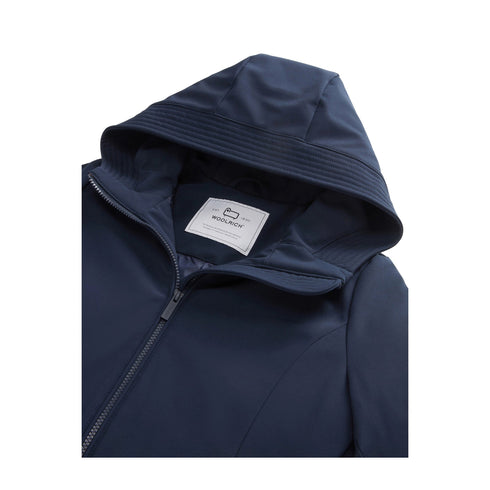 Woolrich Parka Parka Donna lungo Firth liscio Blu - Francavilla Moda
